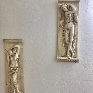 Toscano Water Maidens Wall Sculptures